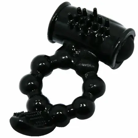 Baile Sweet Ring Dual-Stimulation Silicone Intimate Ring Black