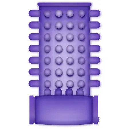 CASUAL LOVE Vibrating Ring Sleeve Purple - Flexible TPR, Adjustable Size
