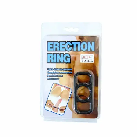 Baile Training Silicone Adjustable Support Rings Set of 3 Black