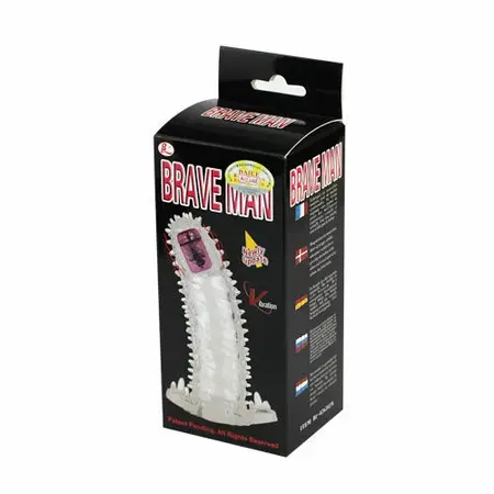 Baile Brave II Man Sensor Extension Flexible Vibrating Sleeve 18cm