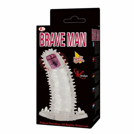 Baile Brave II Man Sensor Extension Flexible Vibrating Sleeve 18cm