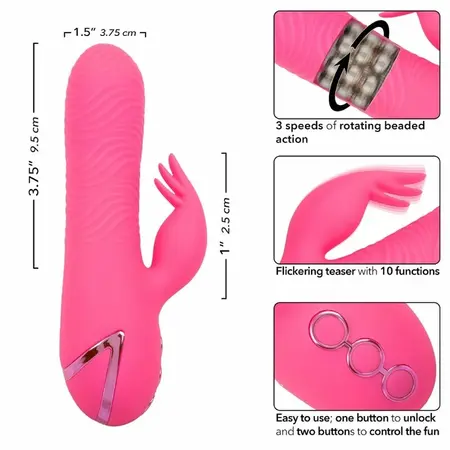 CalExotics California Dreaming Sacramento Sweetie Pink Dual Stimulator