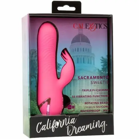 CalExotics California Dreaming Sacramento Sweetie Pink Dual Stimulator