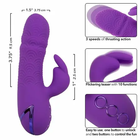 CalExotics California Dreaming Manhattan Beach Marvel Dual Vibrator Purple