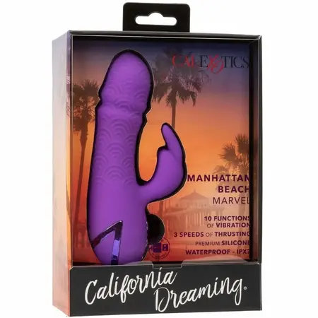 CalExotics California Dreaming Manhattan Beach Marvel Dual Vibrator Purple