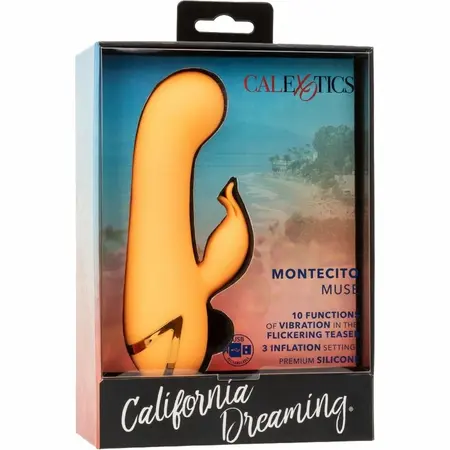 CalExotics Montecito Muse Dual Action Vibrator Orange USB Rechargeable