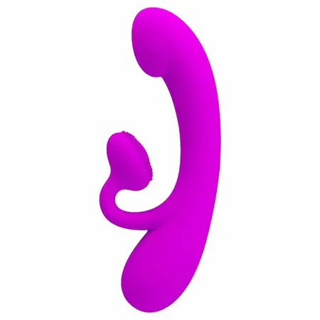 Pretty Love Sincere Intimate Dual Vibrating System Purple Silicone 23cm