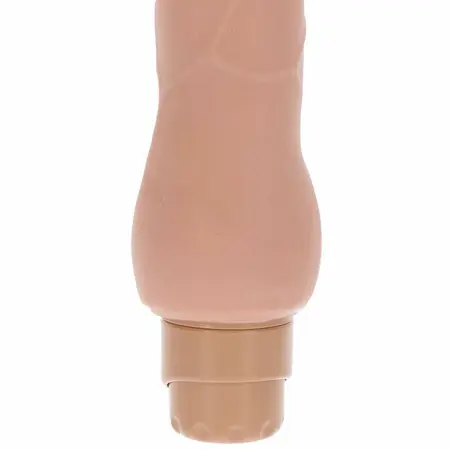 Get Real Dual Density Smooth Vibrator Skin-Tone, Multi-Speed TPE Model