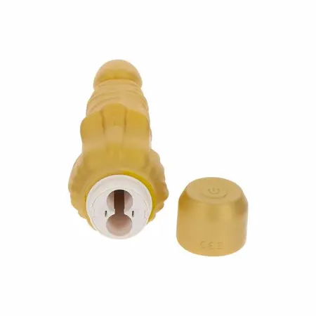 Get Real Gold Dicker Multi-Speed Gold Intimate Stimulation Device 22 cm