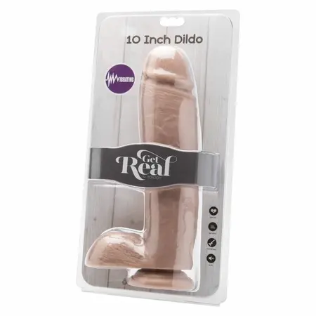 Dream Toys Get Real 25.5 cm Vibrating Model with Base Skin Tone
