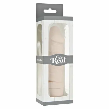 Get Real Mini Classic Vibrator Skin Tone Silicone Compact Model