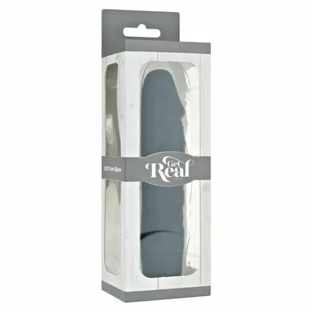 Get Real Mini Classic Vibrator Black - Compact Multi-Speed Silicone Model
