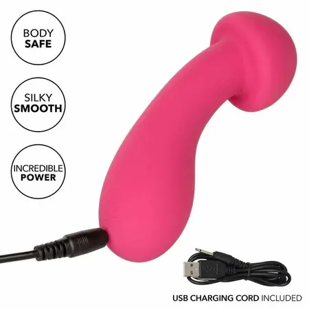 CalExotics Pixies Exciter Pink Flexible Dual-Ended Silicone Massager