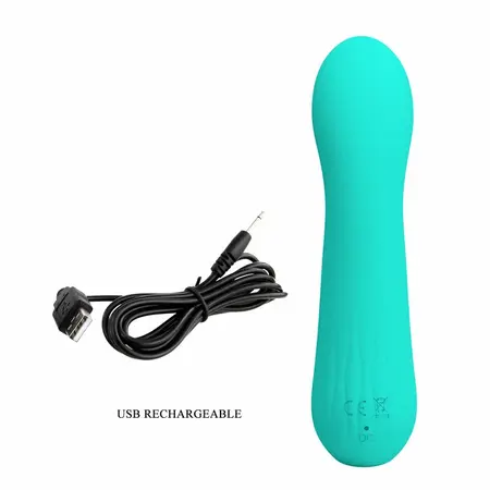 Faun гъвкав вибратор, аква зелен, USB