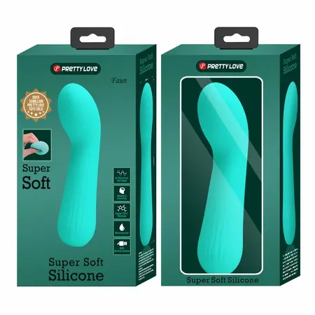 Faun гъвкав вибратор, аква зелен, USB