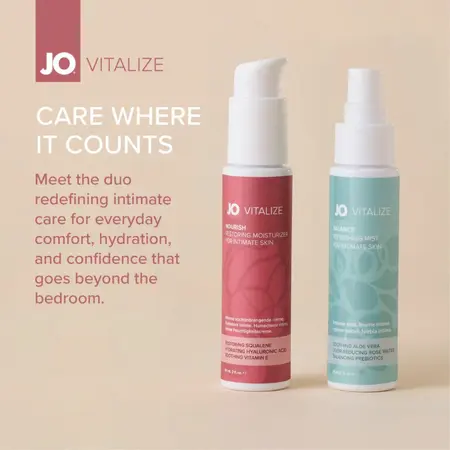 JO Vitalize Balance Intimate Mist 60ml - pH-Balanced, Fragrance-Free Care
