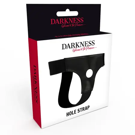 Darkness Adjustable PU Leather Harness with Universal Opening, One Size
