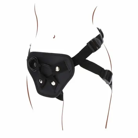 Get Real Deluxe Adjustable Harness Black - Universal System, Padded Comfort