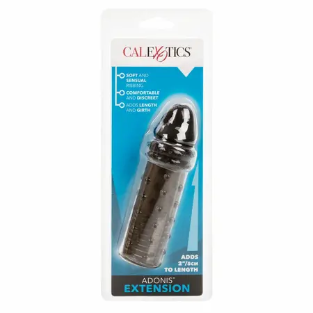 CalExotics Adonis Extension Black - Flexible Silicone Intimate Enhancer