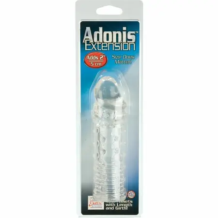 Adonis прозрачен силиконов удължител за пенис, 5 см
