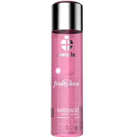 Swede Fruity Love Massage Oil Sparkling Strawberry Wine 120ml Warming