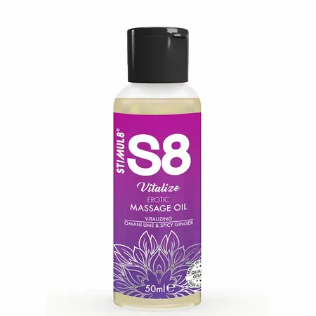 S8 Vitalize Massage Oil Lime 50ml - Nourishing & Refreshing Formula