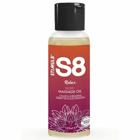 S8 Relax масажно масло със зелен чай, 125 мл