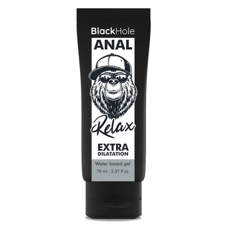Black Hole Anal Relax Water-Based Gel 70 ml - Gentle Dilating Formula