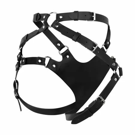 No-Parts Blake Strap-on Harness Black - Adjustable Unisex System