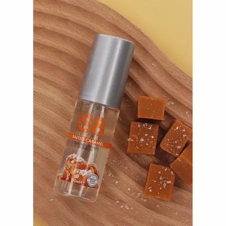 S8 Water-Based Lubricant Salted Caramel 50ml - Paraben-Free, Edible Formula