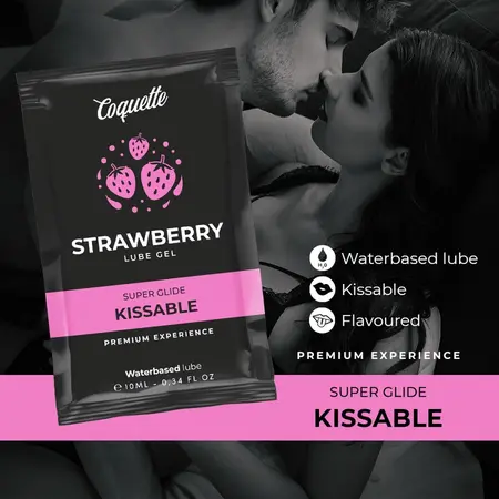 Coquette Chic Desire Strawberry Water-Based Lubricant Pocket 10ml