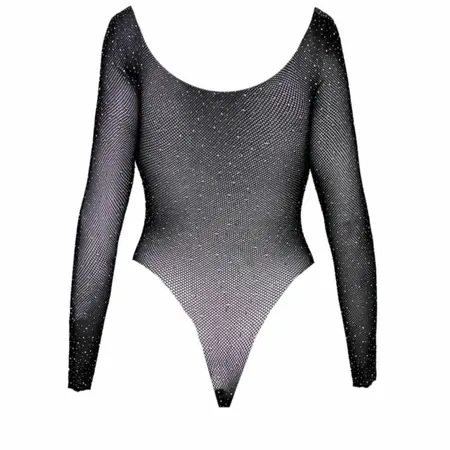 Obsessive Sparklissa Teddy Black - Limited Edition, Shimmering Mesh, M