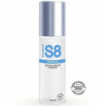 S8 Water Based Lubricant 250ml - Premium Paraben-Free Formula