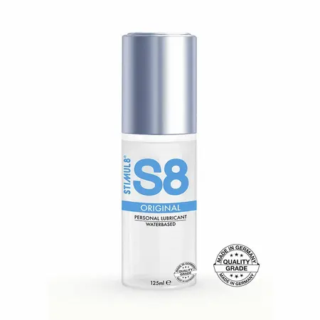 S8 Water-Based Lubricant 125ml - Gentle Formula, Paraben-Free