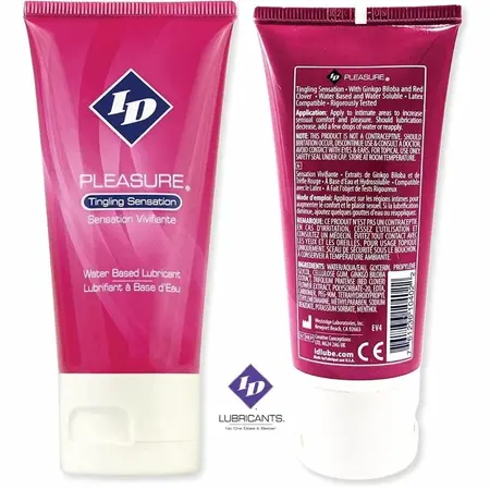 ID Pleasure Water-Based Lubricant with Tingling Effect 60ml Travel Tube