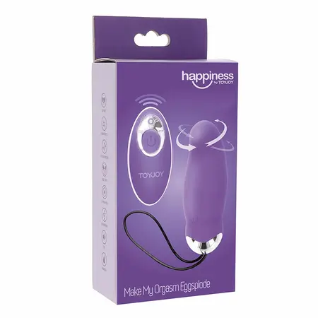 ToyJoy Happiness Eggsplode Remote-Controlled Silicone Vibrating Egg Pink