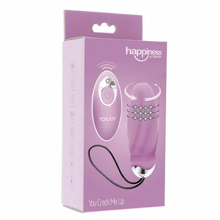 ToyJoy You Crack Me Up Remote Control Intimate Egg, 8 Modes, Purple