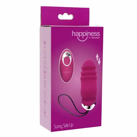 ToyJoy Sunny Side Up & Down Vibrating Egg Remote Control Fuchsia 8 Modes