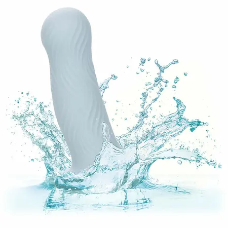 CalExotics Wave Rider Foam Intimate Plug Blue Silicone Flexible Base