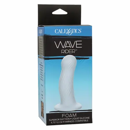 CalExotics Wave Rider Foam Intimate Plug Blue Silicone Flexible Base