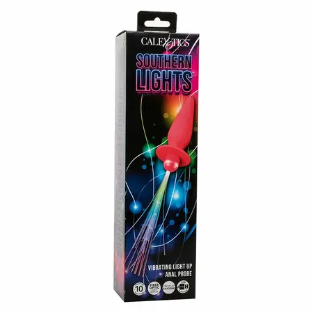 CalExotics Southern Lights Light-Up Silicone Plug 10 Modes Pink