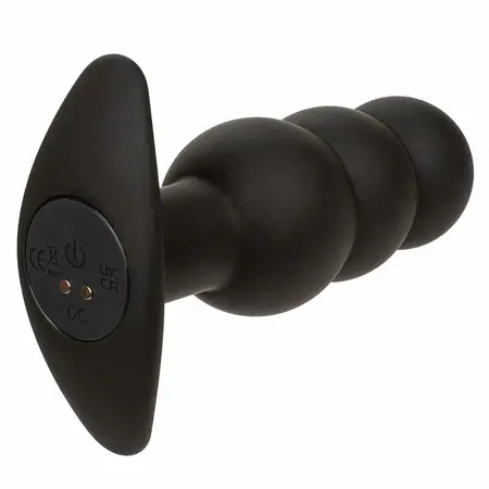 CalExotics Rock Bottom Beaded Silicone Probe 10-Mode Black Rechargeable
