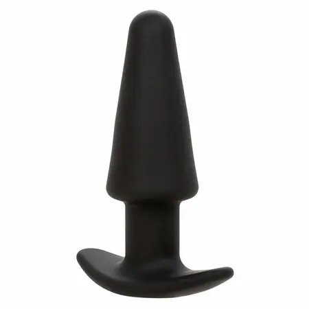 CalExotics Rock Bottom Tapered Silicone Black Plug 10-Mode USB Rechargeable