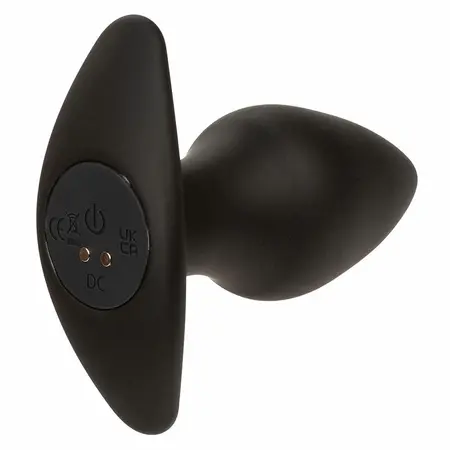 CalExotics Rock Bottom Silicone Intimate Plug 10 Vibrations Black