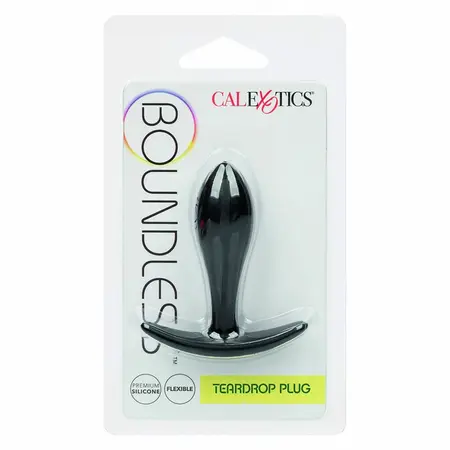 CalExotics Boundless Teardrop Plug Slim Silicone 7.5 cm Flexible Handle