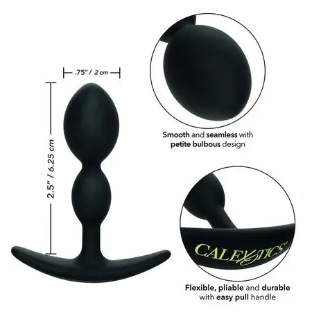CalExotics Boundless 2X Teardrop Plug - Small Flexible Silicone Model