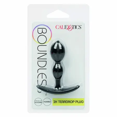 CalExotics Boundless 2X Teardrop Plug - Small Flexible Silicone Model