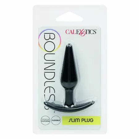 CalExotics Boundless Slim Plug Silicone Flexible 7.5cm Black