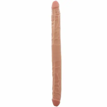 Get Real Double Dong 40 cm Skin - Flexible Dual-Ended Model, PVC