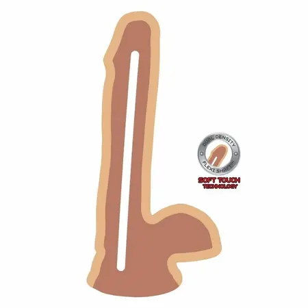 Get Real Dual Density Model 17 cm with Suction Base, Skin Tone